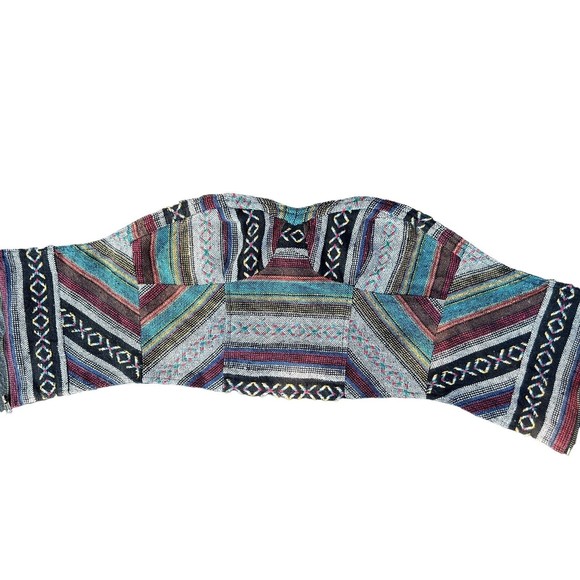 Anthropologie Boho Chic Staring at Stars Corset Top Strapless Cropped Size 6 - Picture 5 of 8